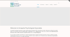 Desktop Screenshot of annapolispsychological.com