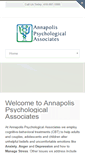 Mobile Screenshot of annapolispsychological.com